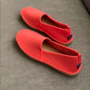 Beachcomber Espadrille: Orange, Size 7 NEW.